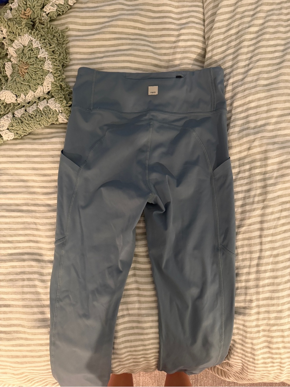 Vuori Slate Blue Leggings with Side Pockets